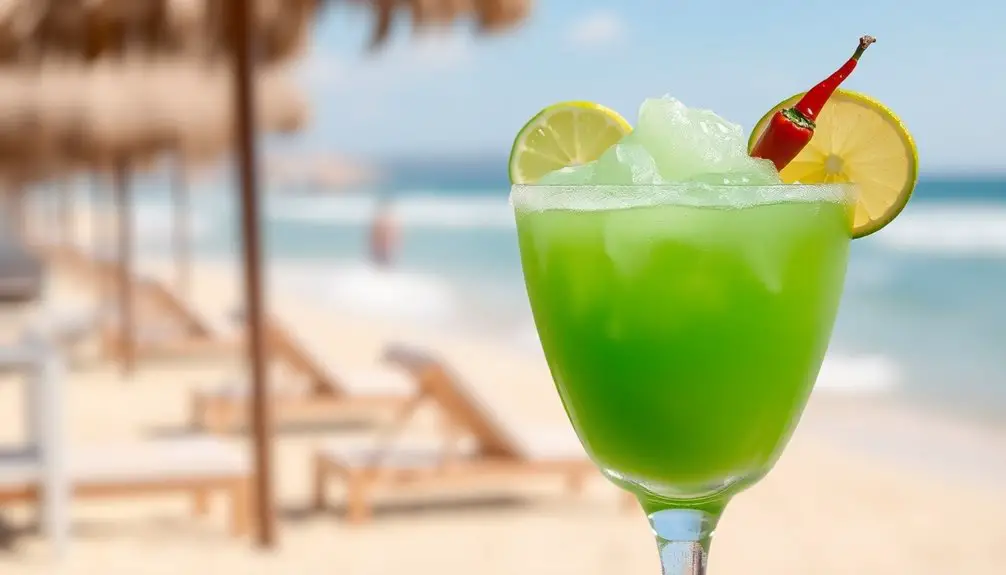 margarita congelada clásica picante