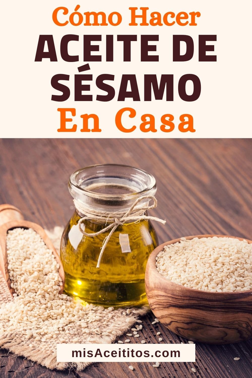 Cómo hacer aceite de sésamo en casa.