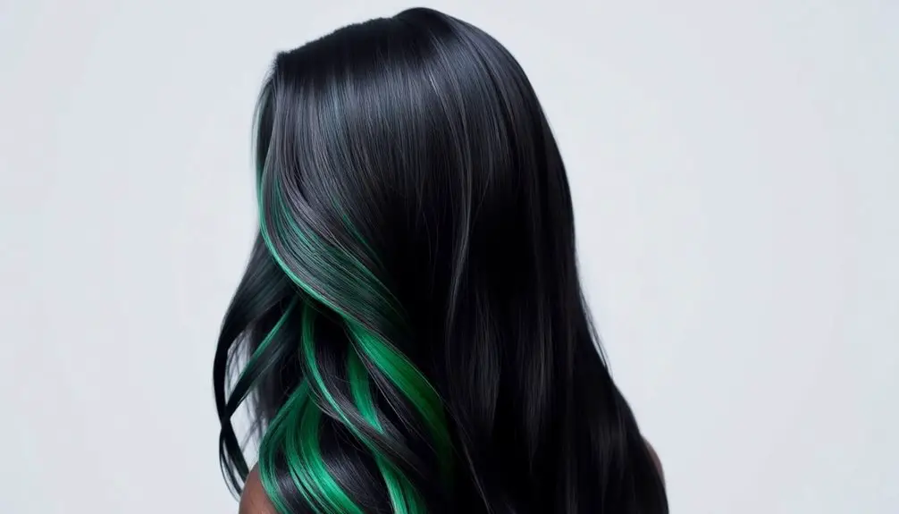 Mechas Verde Esmeralda: Guía en 7 Pasos para Cabello Negro