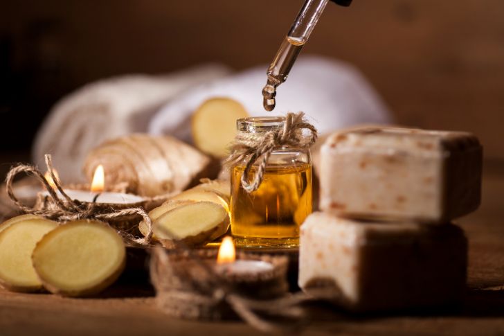 Aceite esencial de jengibre.