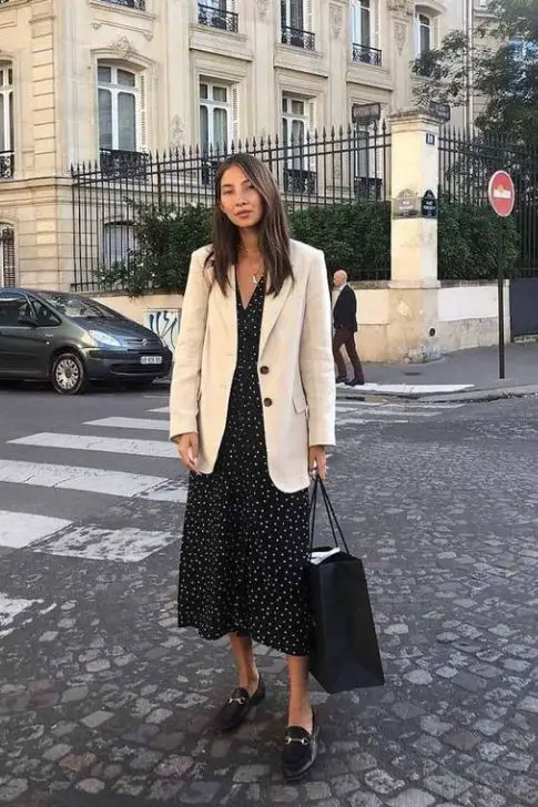Vestido Casual y Blazer
