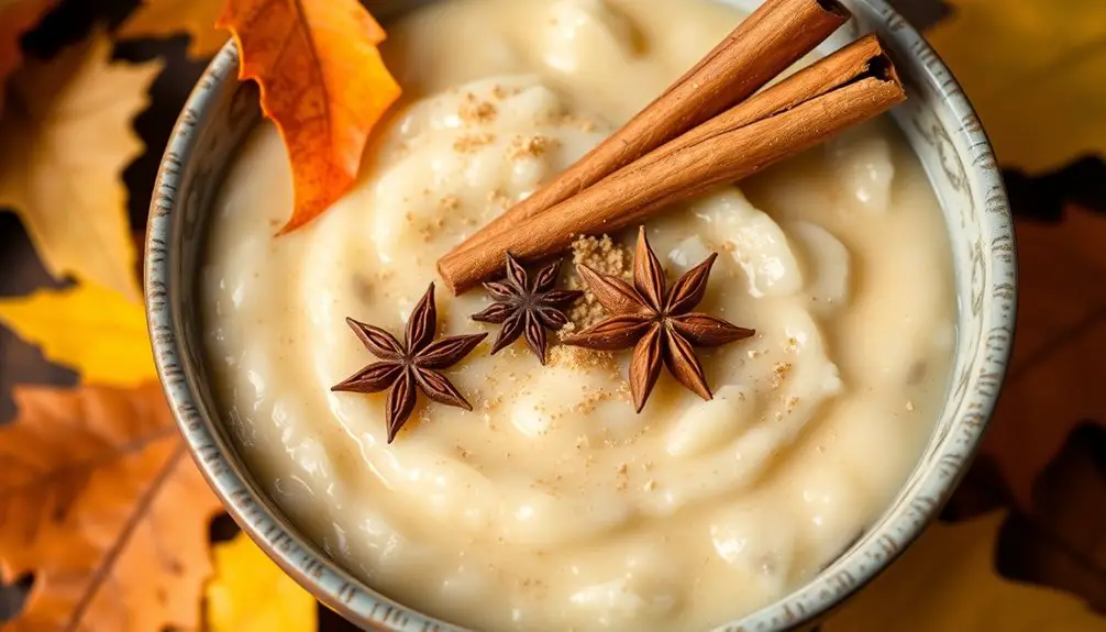 arroz con leche cremoso con infusión de chai