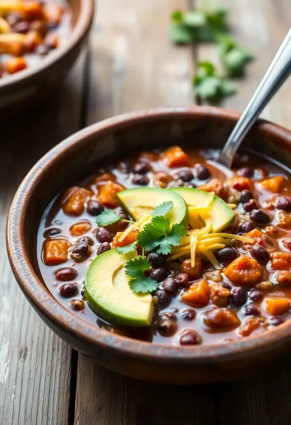 sweet potato black bean chili